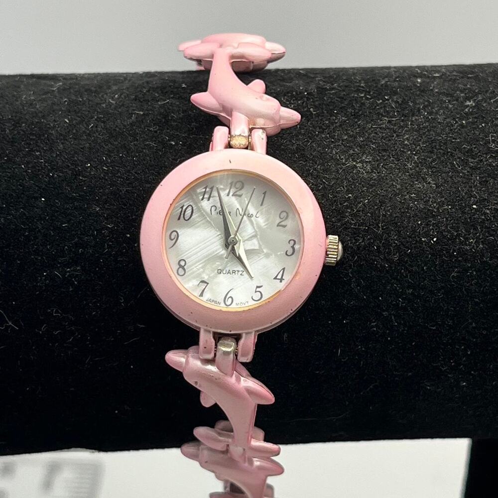 Pastel pink dolphin watch